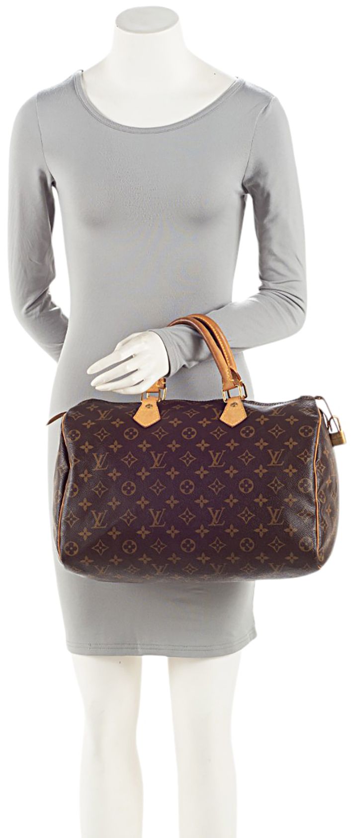 Louis Vuitton Monogram Canvas Speedy 35 Satchel