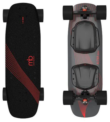 Mavic Brothers Alpha Mini Electric Skateboard - Black