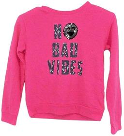 Member's Mark Girls Sweater No Bad Vibes 14/16