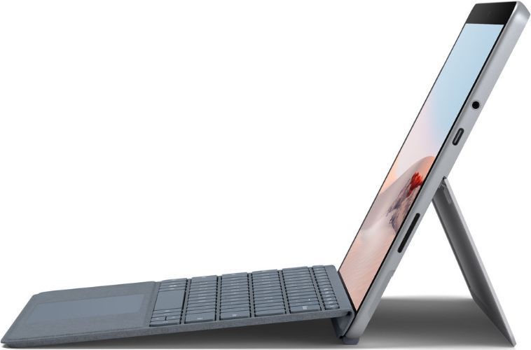 Microsoft Surface Go 2 with Surface Go Type Cover - 128GB - WiFi - Intel Core m3-8100Y 1.1GHz - 8GB RAM - Silver/ Ice Blue