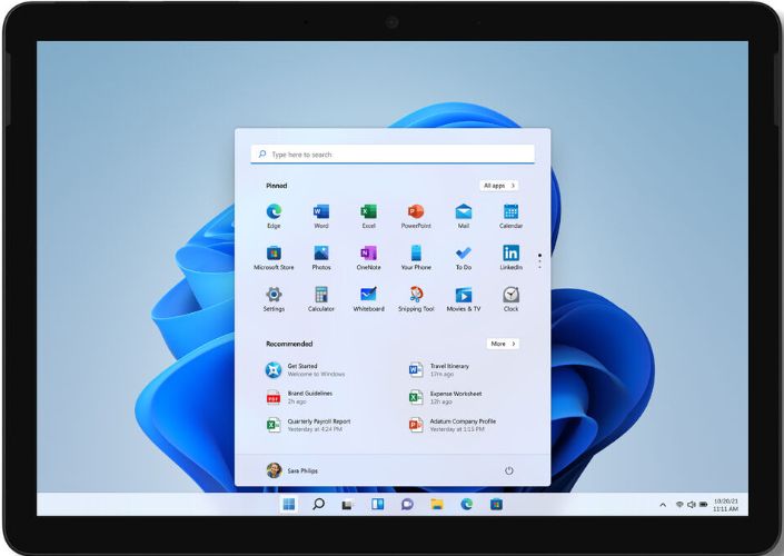 Microsoft Surface Go 3 - 128GB - WiFi - Intel Core i3-10100Y 1.3GHz - 8GB RAM - Matte Black