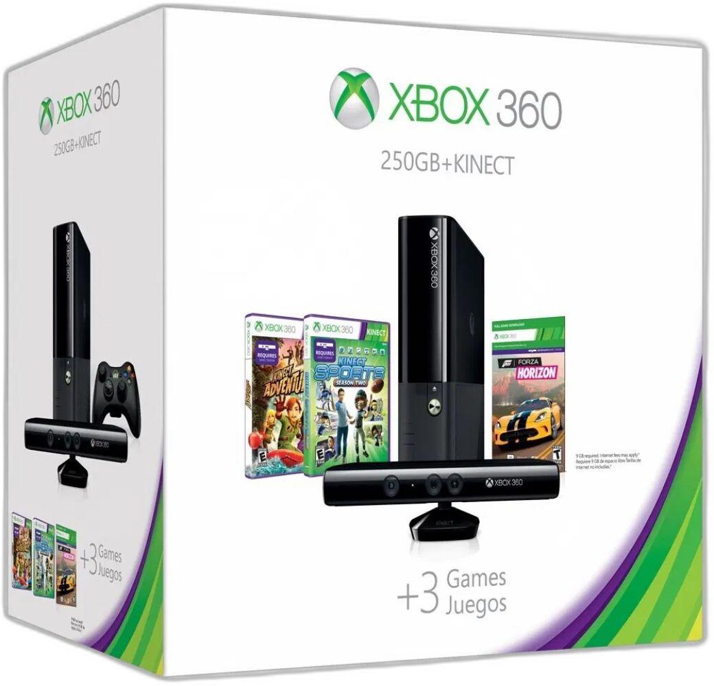 Microsoft Xbox 360 E Gaming Console (Bundle)