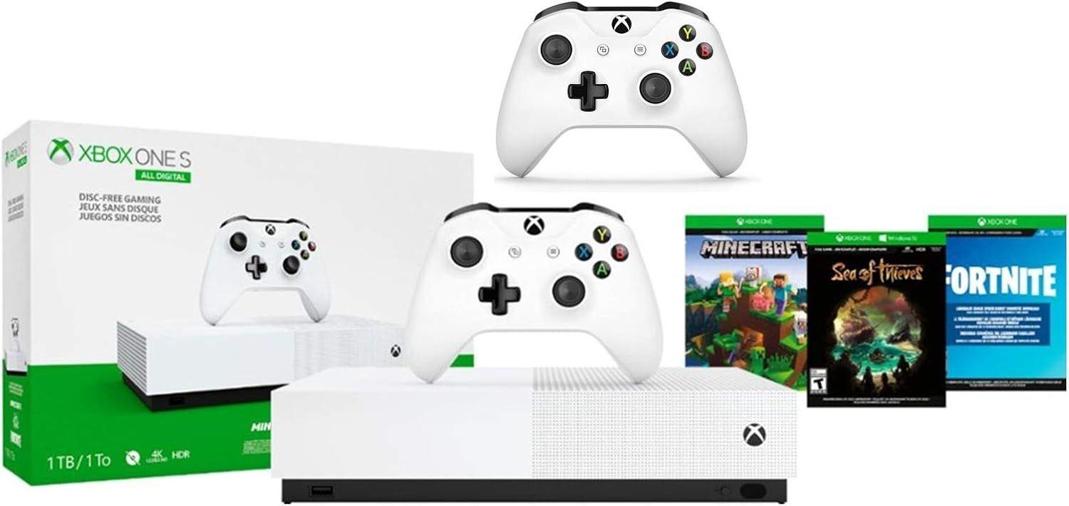 Microsoft  Xbox One S Gaming Console (All-Digital Edition) - 1TB - Robot White - Premium