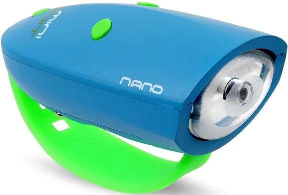 Hornit Mini  NANO Kids Bike Horn with sound effects -  Blue/Green - Brand New