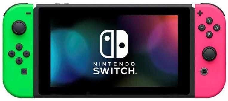 Nintendo  Switch Console (No Dock and Box) - 32GB - Neon Pink/Neon Green - Excellent