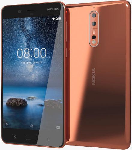 Nokia 8 64GB in Polished Copper in Acceptable condition