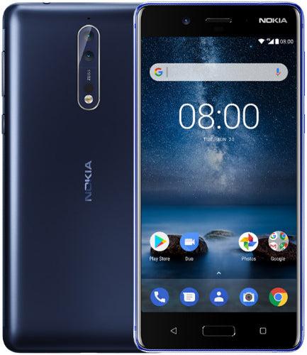Nokia 8 64GB in Polished Blue in Premium condition