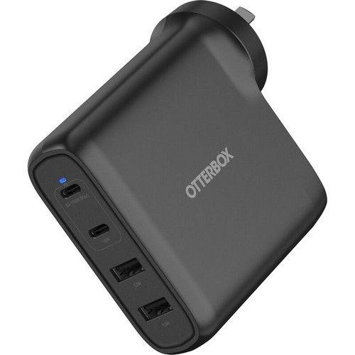 Otterbox  100W Four Port Wall Fast Charger - Black - Brand New
