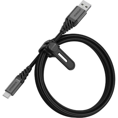 Otterbox  Premium USB-C to USB-A Cable - Dark Ash (Black) (1M) - Brand New
