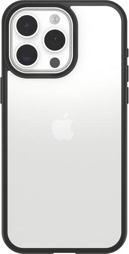OtterBox OtterBox React Phone Case For iPhone 15 Pro Max - Black Crystal (Clear/Black)