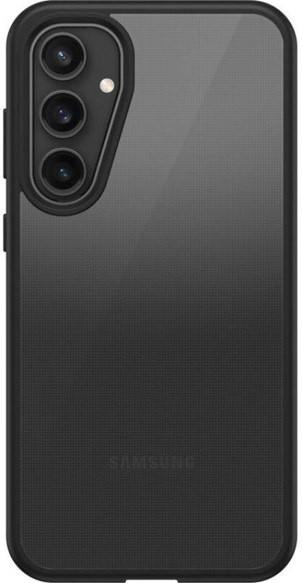 OtterBox React Series Phone Case for Galaxy S23 FE - Black Crystal (Clear/Black)