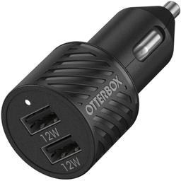 OtterBox USB-A Dual Port Car Charger (24W)