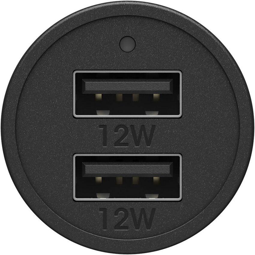 OtterBox USB-A Dual Port Car Charger (24W)