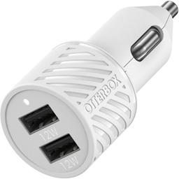OtterBox USB-A Dual Port Car Charger (24W)