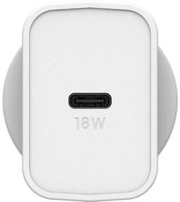 OtterBox USB-C Fast Charge Wall Charger (Type I) 18W - Cloud Dust (White)