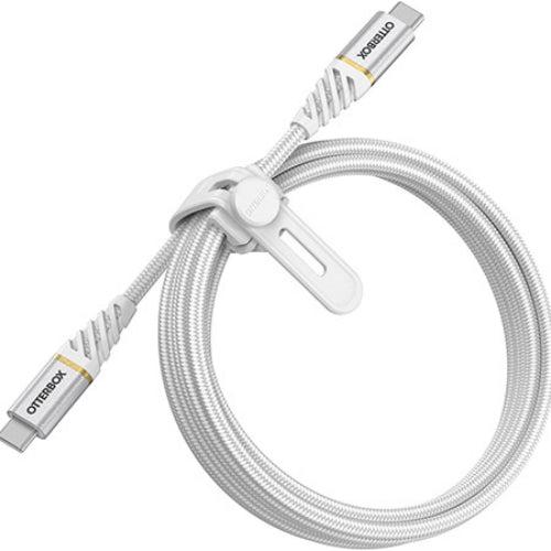 Otterbox OtterBox USB-C to USB-C Fast Charge Cable – Premium (2m) - Cloud Sky White - Brand New