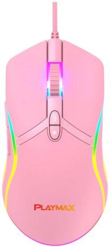Playmax  Pink Taboo RGB Mouse - Pink - Brand New