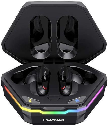 Playmax True Wireless Gaming Earbuds Hex RGB - Black
