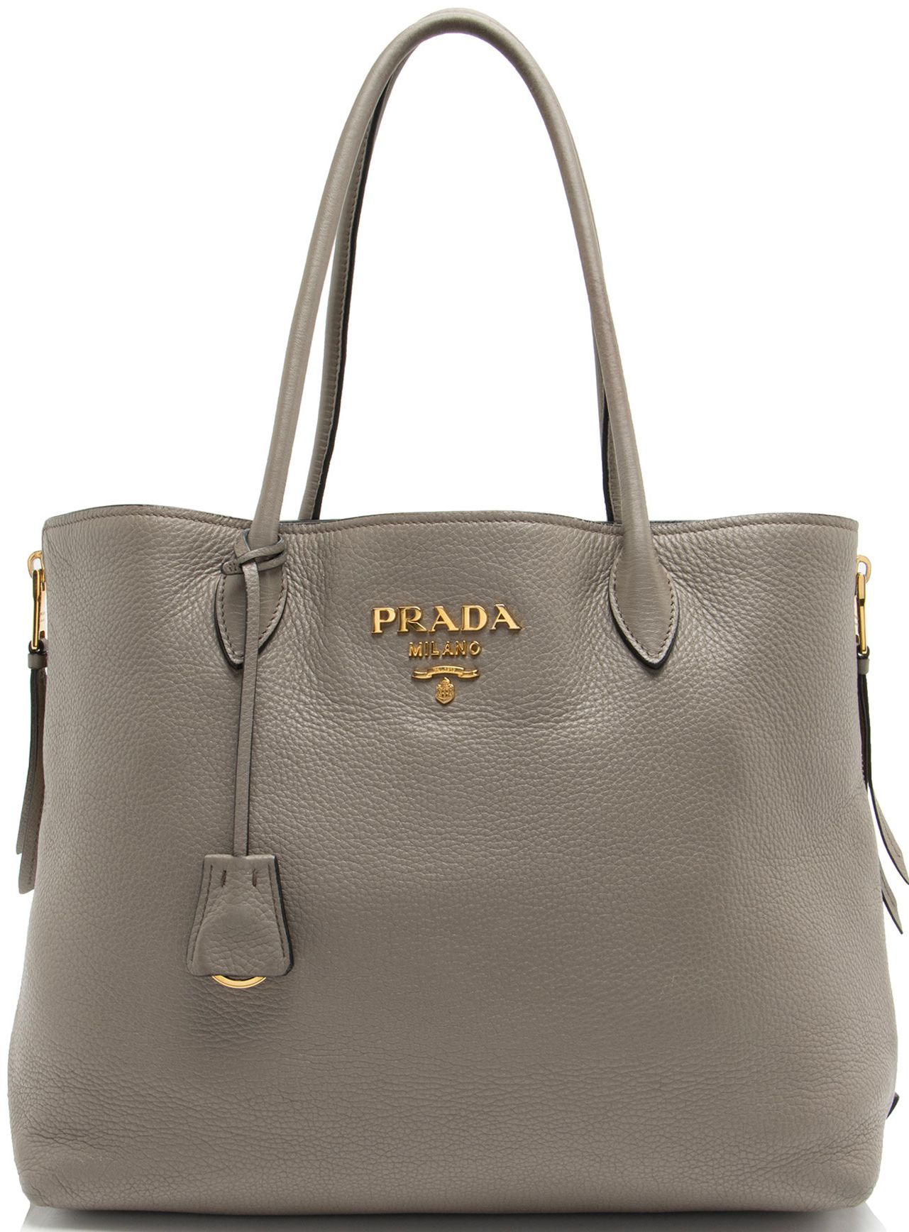 Prada Vitello Diano Top Handle Shopper Tote