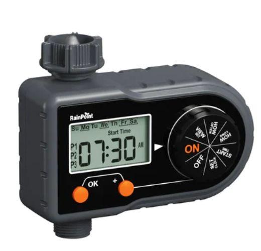 RainPoint Digital Sprinkler Water Hose Timer - Black