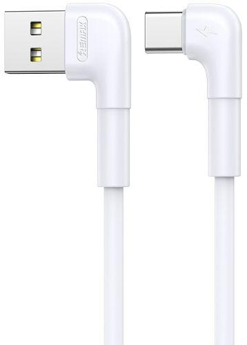 Remax  Phone Cable Type-C 90° 2.1A - White - Brand New
