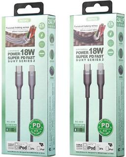 Remax Phone Cable Type-C To Lightning 18W (1M) - Black
