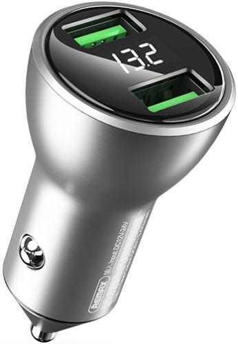 Remax  RCC106 Vitor Series Car Charger - Silver - Brand New