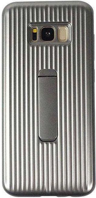 Rugged Mobile Phone Stand Case for Galaxy S10+ - Silver - Brand New