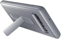 Rugged Mobile Phone Stand Case for Galaxy S10+ - Silver