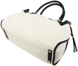 Salvatore Ferragamo Canvas Leather Handbag