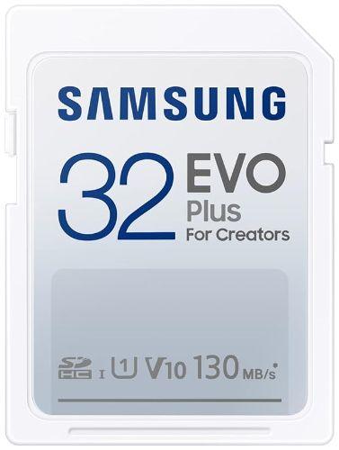 Samsung  EVO Plus Full-Size SDHC/SDXC Card - 64GB - White - Brand New