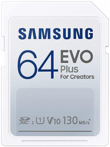 Samsung EVO Plus Full-Size SDHC/SDXC Card - 64GB - White
