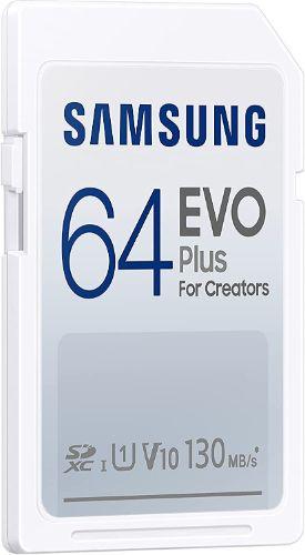 Samsung EVO Plus Full-Size SDHC/SDXC Card - 64GB - White