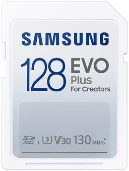 Samsung EVO Plus Full-Size SDHC/SDXC Card - 64GB - White