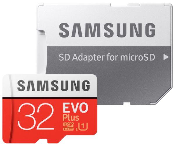 Samsung  Evo Plus MicroSDXC with SD Adapter - 64GB - Red - Brand New