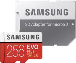 Samsung Evo Plus MicroSDXC with SD Adapter - 64GB - Red