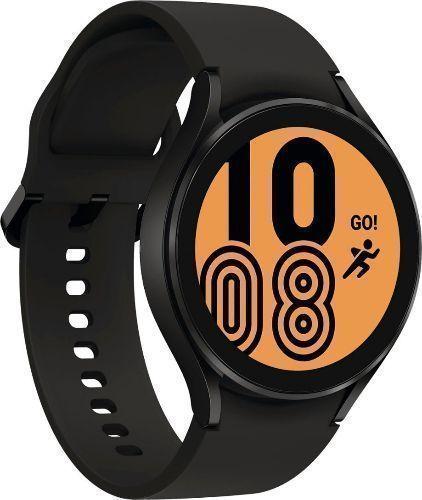 Samsung Galaxy Watch4 (Bluetooth + LTE) - 16GB - 46mm - Black Aluminum Case with Black Fluoroelastomer Sport Band