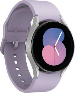 Samsung Galaxy Watch5 (Bluetooth) - 16GB - 40mm - Bora Purple Aluminum Case with Purple Hybrid Leather Sport Band