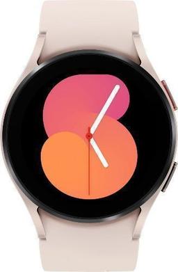 Samsung Galaxy Watch5 (Bluetooth) - 16GB - 40mm - Pink Gold Aluminum Case with Pink Hybrid Leather Sport Band