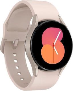 Samsung Galaxy Watch5 (Bluetooth) - 16GB - 40mm - Pink Gold Aluminum Case with Pink Hybrid Leather Sport Band