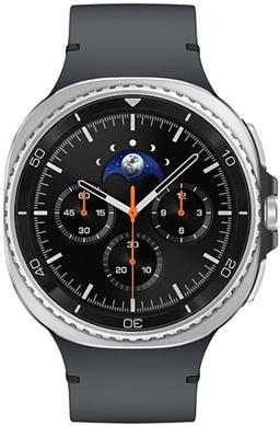 Galaxy Watch8 (Bluetooth) - 32GB - 44mm - Black Classic (Stainless Steel) Case with Graphite Silicone Sport Band - Small/Medium Size