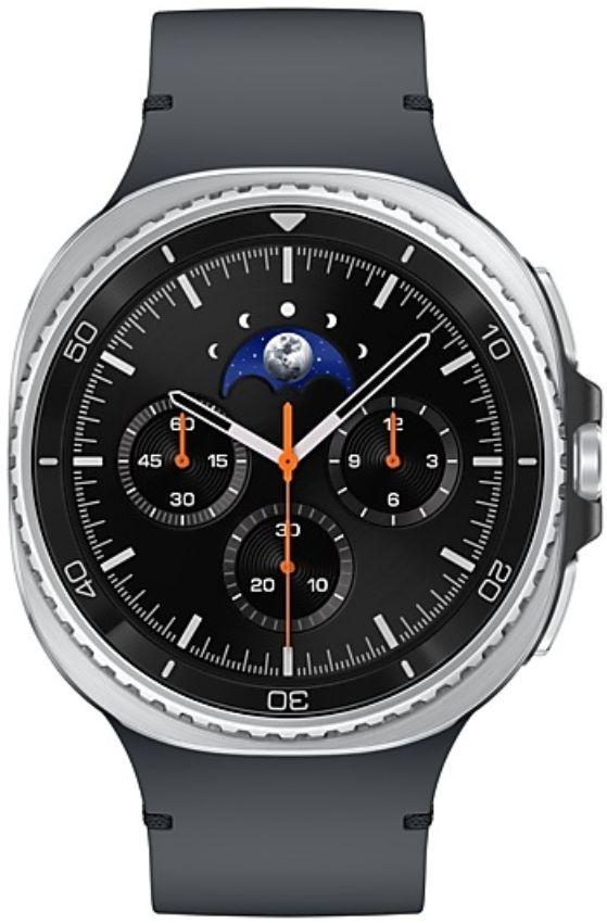 Galaxy Watch8 (Bluetooth) - 32GB - 44mm - Black Classic (Stainless Steel) Case with Graphite Silicone Sport Band - Small/Medium Size