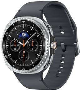 Galaxy Watch8 (Bluetooth) - 32GB - 44mm - Black Classic (Stainless Steel) Case with Graphite Silicone Sport Band - Small/Medium Size