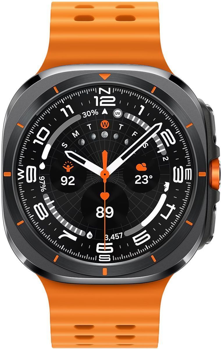 Galaxy Watch Ultra - 32GB - 47mm - Titanium Gray Titanium Case with Orange Silicone Marine Band