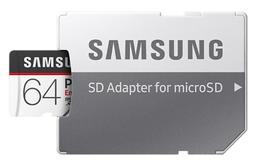 Samsung PRO Endurance microSD with Adapter - 64GB - Black/White (64GB)