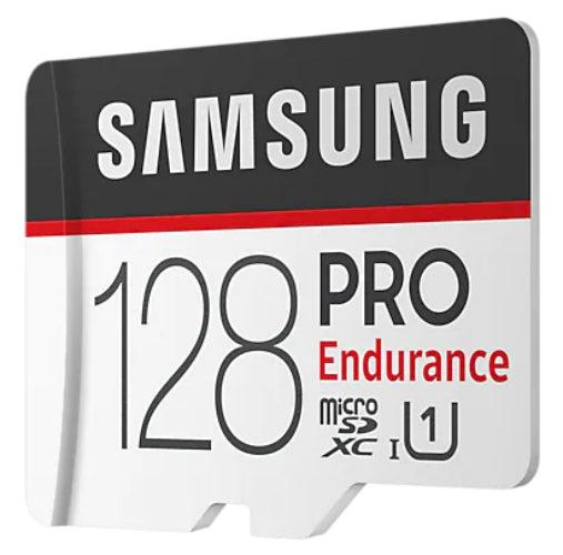 Samsung PRO Endurance microSD with Adapter - 128GB - Black/White (128GB)