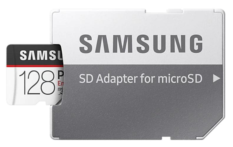Samsung PRO Endurance microSD with Adapter - 128GB - Black/White (128GB)