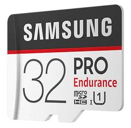 Samsung PRO Endurance microSD with Adapter - 32GB - Black/White (32GB)