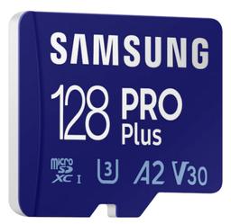 Samsung Pro Plus microSDXC Card with Adapter 180MB/s - 128GB - Blue (128GB)