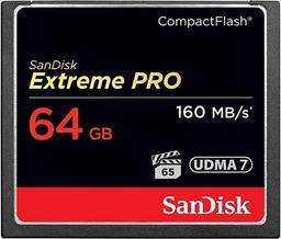 SanDisk Extreme Pro CompactFlash Memory Card - 64GB - Black (64GB)